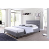 Baxton Studio Hillary Modern and Contemporary Queen Size Upholstered Platform Bed 116-6197